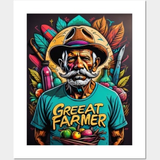 Great farmer in the world - Grafitti Posters and Art